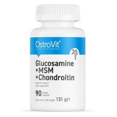 Supliment Alimentar, OstroVit, Glucozamina, MSM, Condroitina, pentru Sustinerea Articulatiilor, 90 tablete