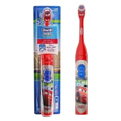 Periuta de Dinti Electrica pentru Copii, Oral-B, Pixar Cars, 8000 VIbratii, 3+ Ani, Baterii Incluse, Rosie