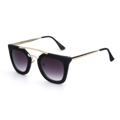 Ochelari de Soare, Zamo®, Padova Black, Protectie UV400, Model Cat Eye, Rama Neagra, Lentile Negre