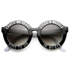 Ochelari de Soare, Zamo®, Holland, Needle, Protectie UV400, Model Rotund, Rama Neagra, Lentile Negre