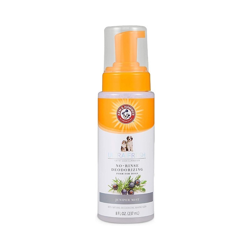 Sampon Uscat 2-in-1, Arm & Hammer, Spuma fara Clatire cu Bicarbonat de Sodiu, Aroma Ienupar, 237ml