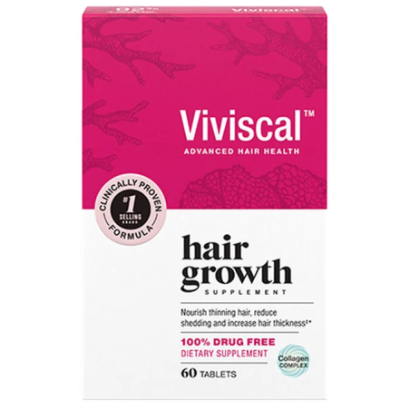 Supliment Alimentar, Viviscal, Advanced Hair Health for Women, Stimuleaza Cresterea Parului, pentru Femei, 60 tablete