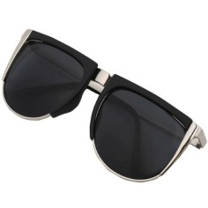 Ochelari de Soare, Zamo®, Florida , Protectie UV400, Model Wayfarer, Rama Neagra, Lentile Negre