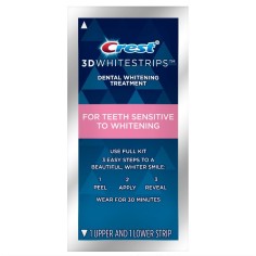 Envelope, Teeth Whitening Strips, Crest, 3D White, Brilliance Gentle, 7 Day Whitening Level