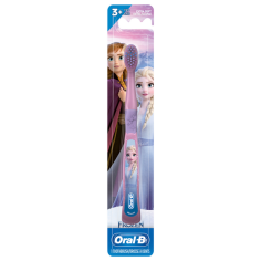 Periuta de Dinti pentru Copii, Oral-B, Frozen, Elsa, Varsta 3+ Ani, Multi-Protectie, Peri Moi, Culoare Violet