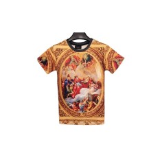 Tricou Barbati, Zamo®, 3D Holy Chapel, cu Imprimeu, Model Capela Sixtina, Marimea L