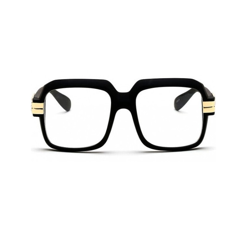 Rama Ochelari, Zamo®, CZL 607 Matte Black, Model Dreptunghiular, Neagra cu Lentile Transparente
