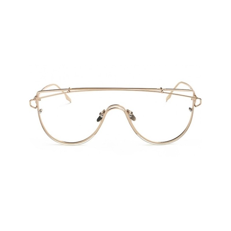 Rama Ochelari, Zamo®, Futurama Clear, Model Futurist, Auriu cu Lentile Transparente