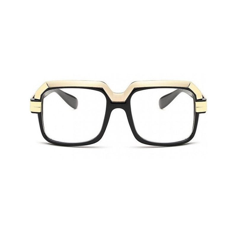 Rama Ochelari, Zamo®, CZL 607 ORO, Model Dreptunghiular, Negru cu Auriu, Lentile Transparente