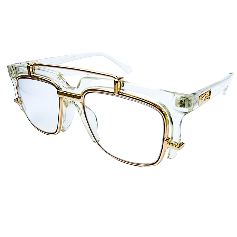 Rama Ochelari, Zamo®, CZL 2207T, Model Dreptunghiular, Auriu, Lentile Transparente