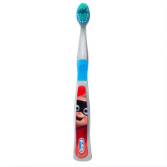 Periuta de Dinti pentru Copii, Oral-B, Pixar, Jack-Jack, Varsta 3+ Ani, Multi-Protectie, Peri Moi, Culoare Gri