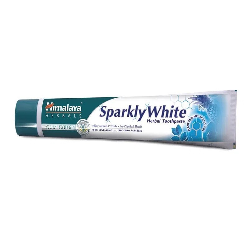 Pasta de Dinti, Himalaya, Sparkly White, cu Enzime Vegetale din Papaya si Ananas, 75ml
