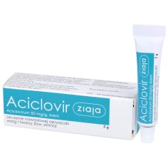Gel, Ziaja, Aciklovir, Adjuvant in Tratamentul si Calmarea Durerii in urma Herpesului, 5gr