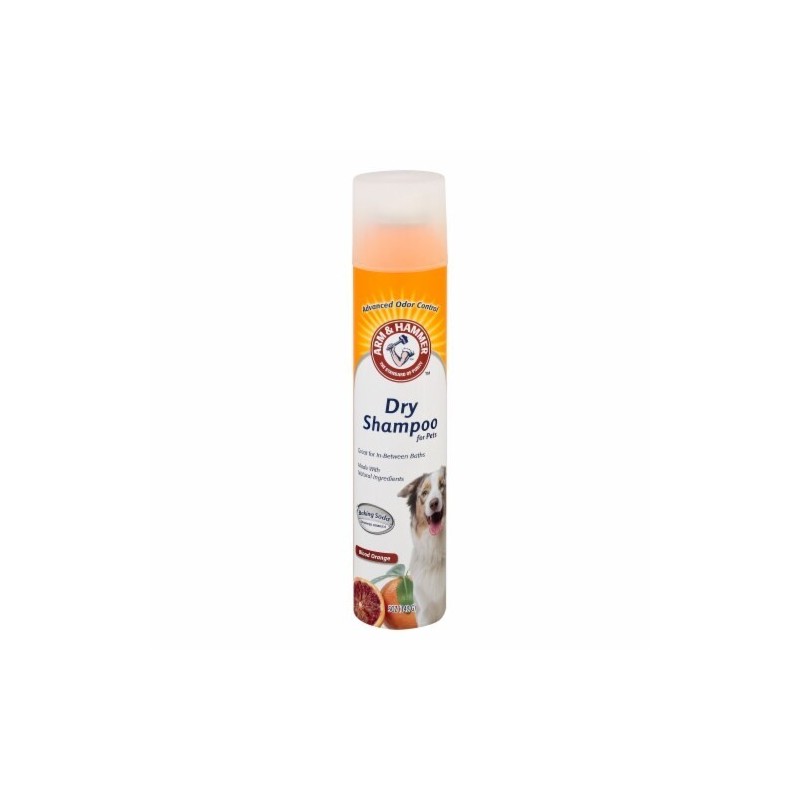 Spray si Sampon Uscat 2-in-1, Arm & Hammer, pentru Caini si Catei, cu Bicarbonat de Sodiu, Aroma Portocale Rosii, 142gr