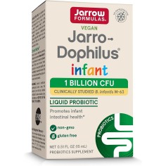Supliment Alimentar pentru Copii, Jarrow, Jarro-Dophilus Infant, 1 Miliard CFU, pentru Sanatatea Intestinala a Sugarilor, 15ml