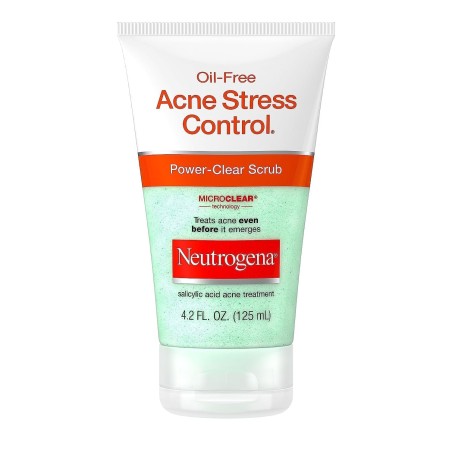 Gel de Fata, Neutrogena, Acne Stress Control, Efect Exfoliant impotriva Acneei, cu Acid Salicilic 2%, fara Ulei, 125ml