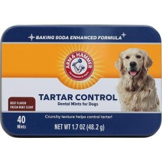 Tablete Masticabile, Arm & Hammer, Tartar Control, impotriva Depunerilor de Tartru, Aroma Menta si Vita, 40 buc