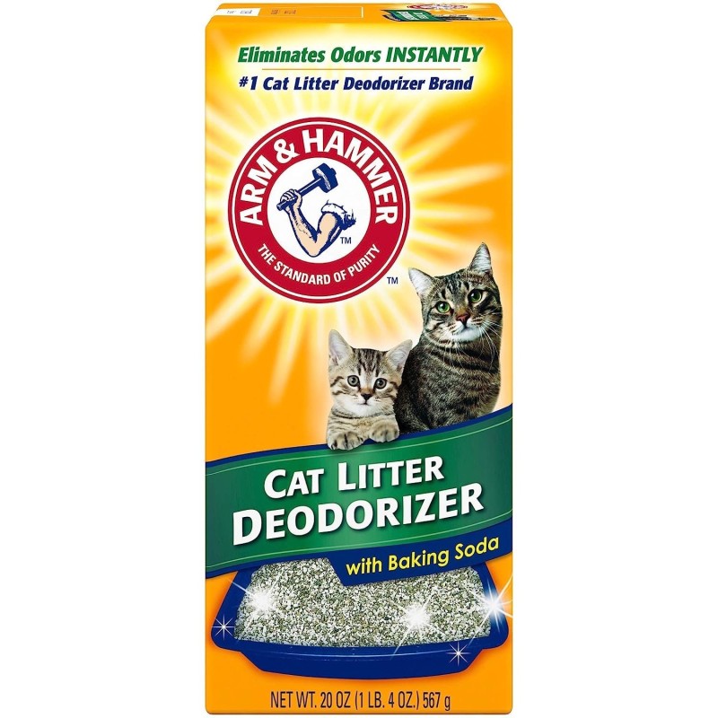 Odorizant pentru Litiera, Arm & Hammer, Cat Litter, Eliminarea Mirosului prin Bicarbonat de Sodiu, 567gr