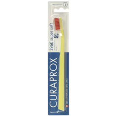 Periuta de Dinti, Curaprox, 3960, Super Soft, impotriva Placii Dentare, Curatare Delicata, Peri Moi, Culoare Galbena