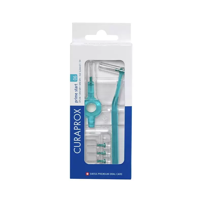 Set Periute Interdentare, Curaprox, CPS 06 Prime Start, pentru Curatarea Spatiilor Interdentare, Culoare Transparenta