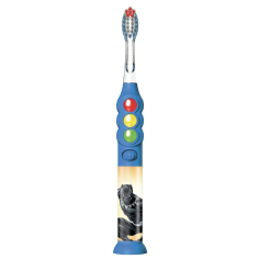 Periuta de Dinti pentru Copii, Firefly, Avengers, Black Panther, Cronometru 1 min, cu Lumini, Soft, Albastru Verde