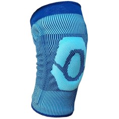 Genunchiera, Zamo®, pentru Genunchi, din Material Respirabil, cu Arcuri Metalice, Pernita Silicon, Turcoaz