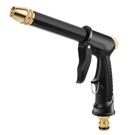 Pistol pentru Aparat Spalat cu Presiune, Zamo®, Duza Metal, Piedica, Garnitura Anti-Scurgere, 19x18cm, Culoare Neagra