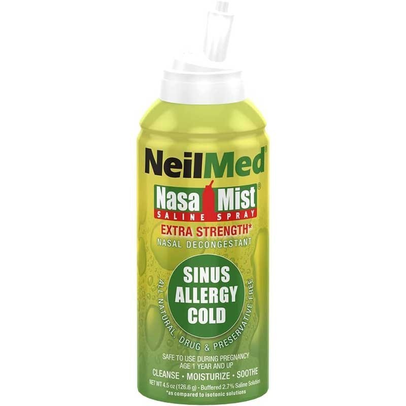 Spray Nazal, NeilMed, NasaMist Extra Strength, Hipertonic, cu Solutie Salina, pentru Tratarea Alergiilor, 126.6gr