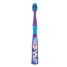 Periuta de Dinti pentru Copii, Oral-B, Pixar, Frozen, Olaf, Varsta 3+ Ani, Multi-Protectie, Peri Moi, Culoare Violet