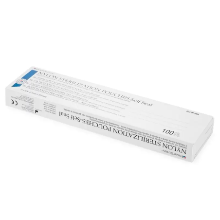 Pungi de Sterilizare Pupinel, Henry Schein, pentru Cabinete Stomatologice, Autosigilante, din Nylon, 51mm X 241mm, 100buc