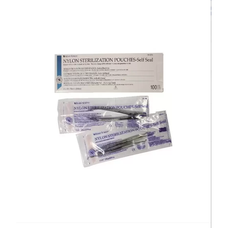 Pungi de Sterilizare Pupinel, Henry Schein, Autosigilante, din Nylon, 102mm X 254mm, 100buc