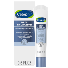 Ser pentru Ochi, Cetaphil, Deep Hydration, impotriva Cearcanelor, pentru Hidratare Intensa 48h, cu Acid Hialuronic, 15ml