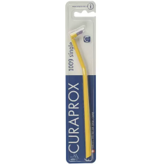 Periuta de Dinti, Curaprox, Unidentara, 1009, pentru Indepartarea Placii Bacteriene, Culoare Galbena
