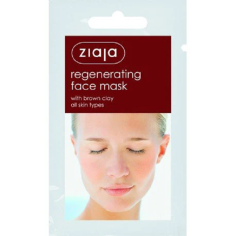 Masca Faciala, Ziaja, cu Argila Maro, pentru Detoxifierea Tenului, 7ml
