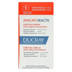 Supliment Alimentar, Ducray, Anacaps Expert, Reactiv, Tratament Impotriva Caderii Parului, cu Aminoacizi si Minerale, 90 capsule