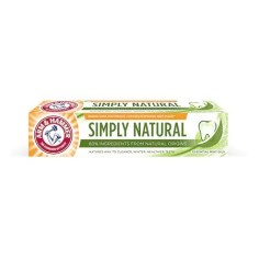 Pasta de Dinti, Arm & Hammer, Simply Natural, cu Bicarbonat de Sodiu, fara Conservanti, cu Fluor, 75ml