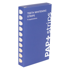Benzi pentru Albirea Dintilor, Glory Smile, PAP Strips, fara Peroxid, Vegan-Friendly, Cutie 14 plicuri, 28 benzi