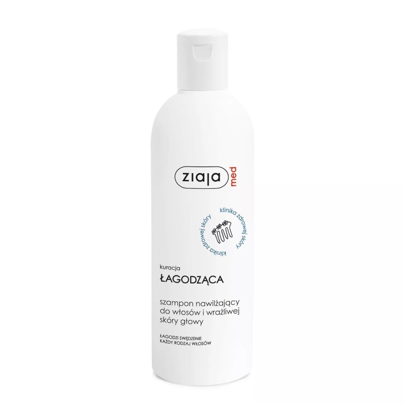 Sampon, Ziaja Med, Lagodzaca, impotriva Mancarimilor si iritatiilor Scalpului, Anti-matreata, fara Alergeni, 300ml