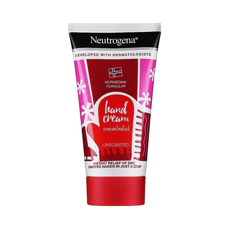 Crema pentru Maini, Neutrogena, Concentrated, Unscented, Absorbtie Rapida, Hidratare Puternica, Concentrata, fara Parfum, 75ml