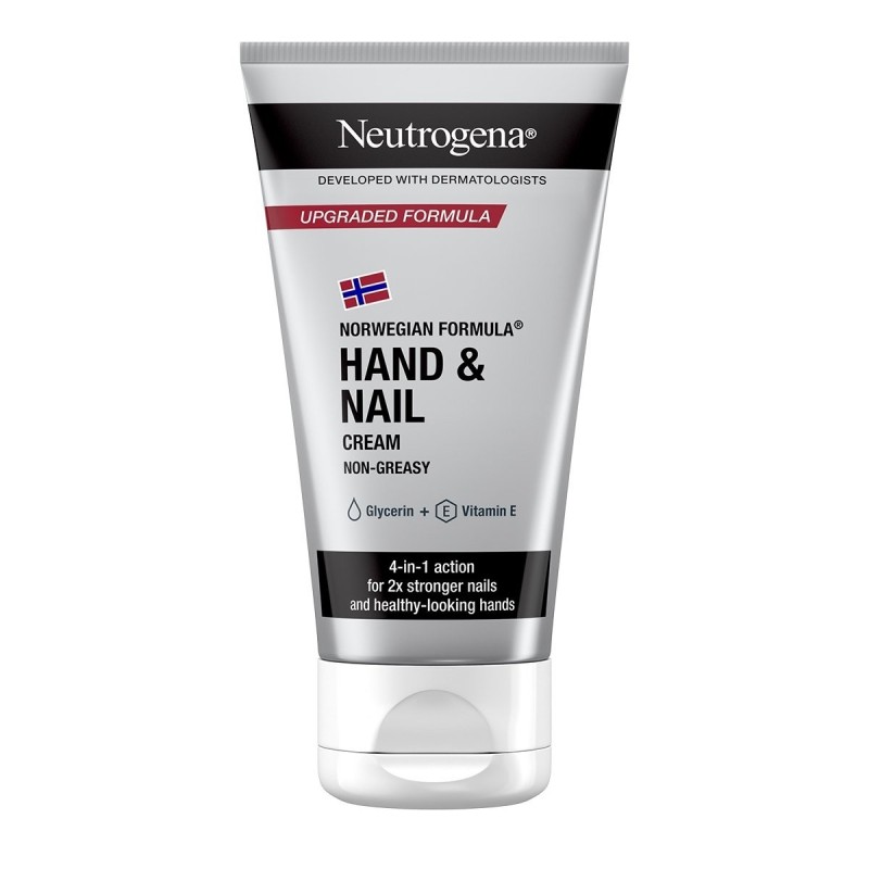 Crema pentru Maini, Neutrogena, Hand & Nail, Absorbtie Rapida, Hidrateaza intens, intareste Unghiile si inmoaie Cuticulele, 75ml