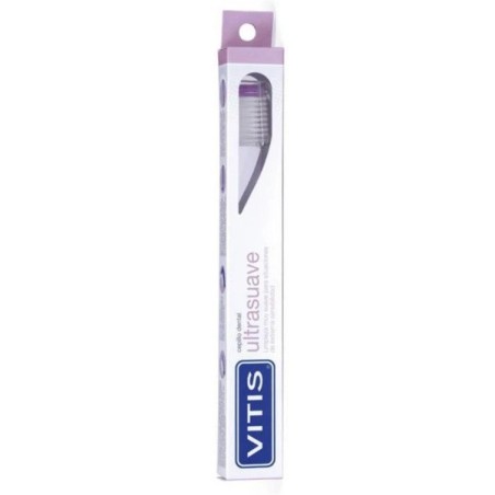 Periuta de Dinti, Vitis, Ultrasuave, impotriva Placii Bacteriene, pentru un Periaj Foarte Delicat, cu Capac Calatorii, Culoare M