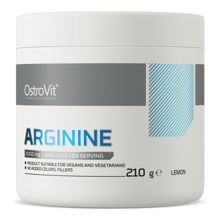 Supliment Alimentar, OstroVit, Arginine, imbunatateste Sistemul Muscular si Circulator, Aroma Lamaie, Pulbere, 210 gr