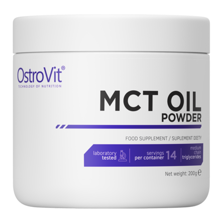 Supliment Alimentar, OstroVit, MCT Oil, Ajuta la Productia de Energie Celulara, Pulbere, 200gr