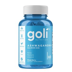 Supliment Alimentar, Goli Nutrition, Ashwagandha, Sustine Memoria si Concentrarea, 60 jeleuri