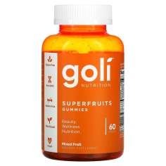 Supliment Alimentar, Goli Nutrition, Superfruits, pentru Detoxifiere si Slabire, 60 jeleuri