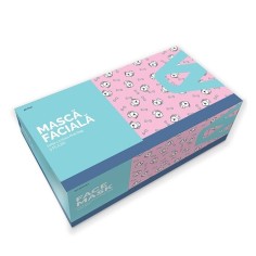 Masca Protectie, Dr. Mayer, Filtrare Bacteriana si Particule, 3 pliuri, 3 straturi, Model Roz, 1 buc 2