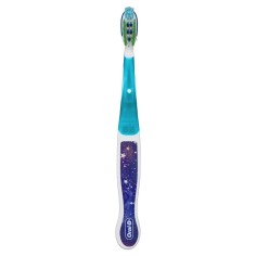 Toothbrush for Children, Oral-B, CrossAction, Galaxy, Age 6+ Years, Multi-Protection, Soft Bristles, Turquoise