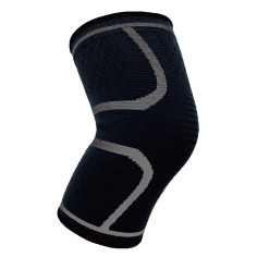 Genunchiera, Zamo®, pentru Activitati Sportive, din Material Respirabil, cu Banda pentru Compresie, Gri, Marimea XL