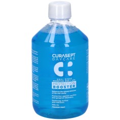 Mouthwash, Curasept, Daycare Booster, Frozen Mint, with CPC, for Oral Health, with Fluoride, without Alcohol, 500ml