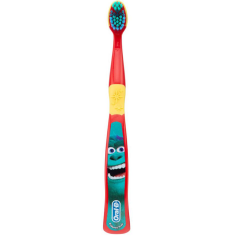 Periuta de Dinti pentru Copii, Oral-B, Pixar, Sulley, Monsters, Varsta 3+ Ani, Multi-Protectie, Peri Moi, Rosie